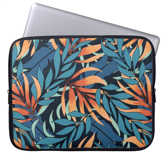 Capa Para Notebook Padrão tropical sem costura abstrato com prato pas (Frente)