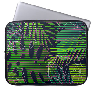 Capa Para Notebook Padrão tropical sem costura com plantas tropicais.