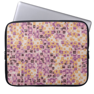 Capa Para Notebook padrão uniforme de abstrato. Quadrados arredondado