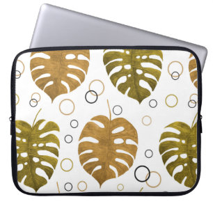 Capa Para Notebook Padrão uniforme de aquarela com tropicais exótic
