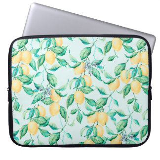 Capa Para Notebook Padrão uniforme de aquarela de limão
