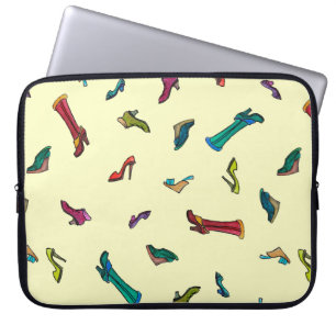 Capa Para Notebook padrão uniforme de cores d'água dos calçados