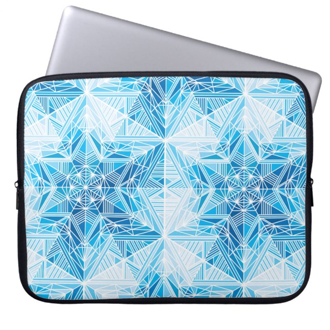 Capa Para Notebook padrão uniforme de flocos de neve de estrela abstr (Frente)