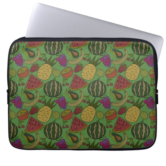 Capa Para Notebook padrão uniforme de fruta | Padrão da superfície da (Frente)