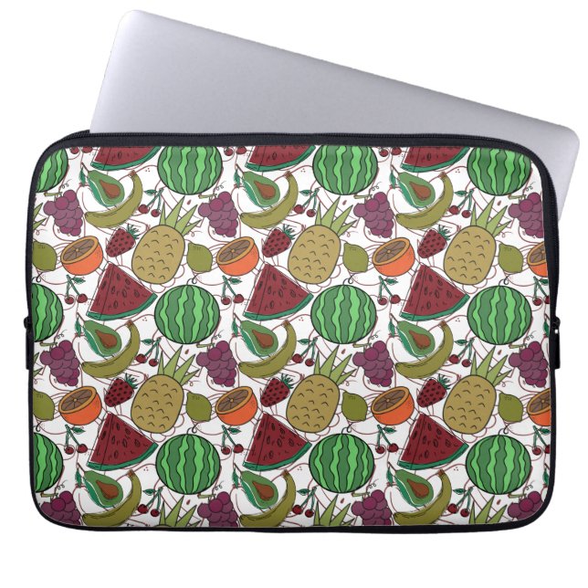 Capa Para Notebook padrão uniforme de fruta | Padrão da superfície da (Frente)