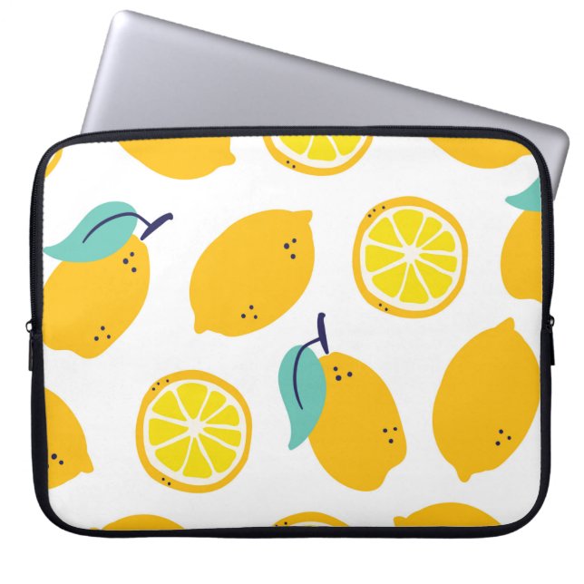 Capa Para Notebook Padrão uniforme de frutas de limões (Frente)