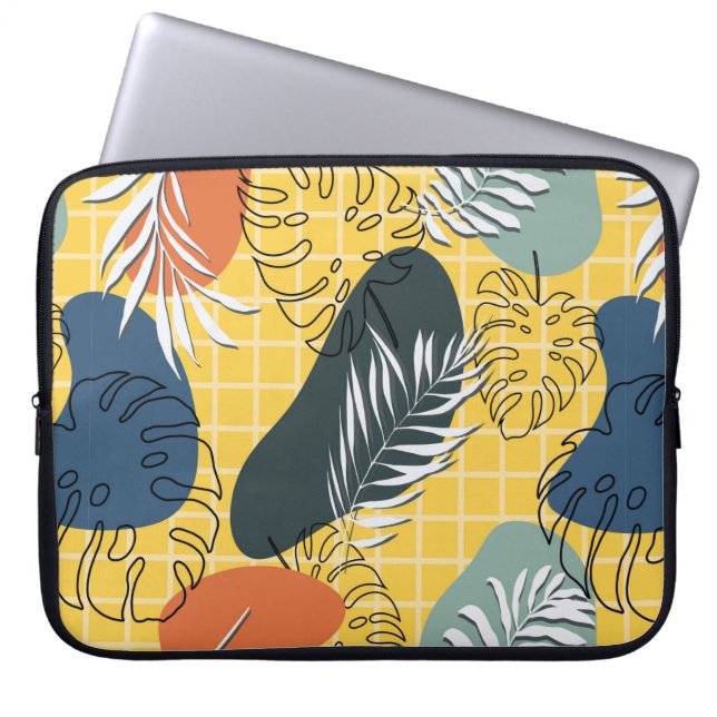 Capa Para Notebook Padrão uniforme de memphis de verão,abstrato (Frente)