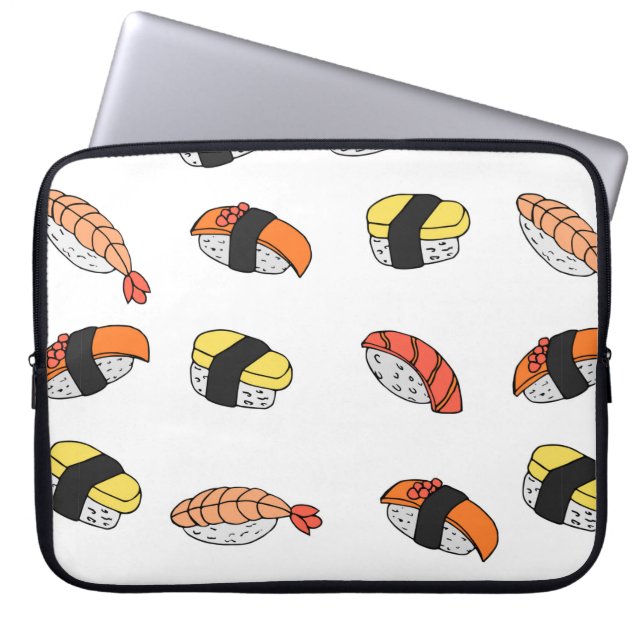 Capa Para Notebook padrão uniforme de Sushi (Frente)