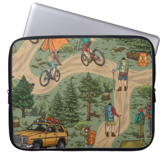 Capa Para Notebook Padrão uniforme de vintagem de recreação externa c