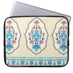 Capa Para Notebook padrão uniforme floral do tecido no estilo étnic