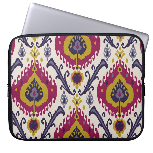Capa Para Notebook Padrão uniforme Ikat Padrões tradicionais (Frente)