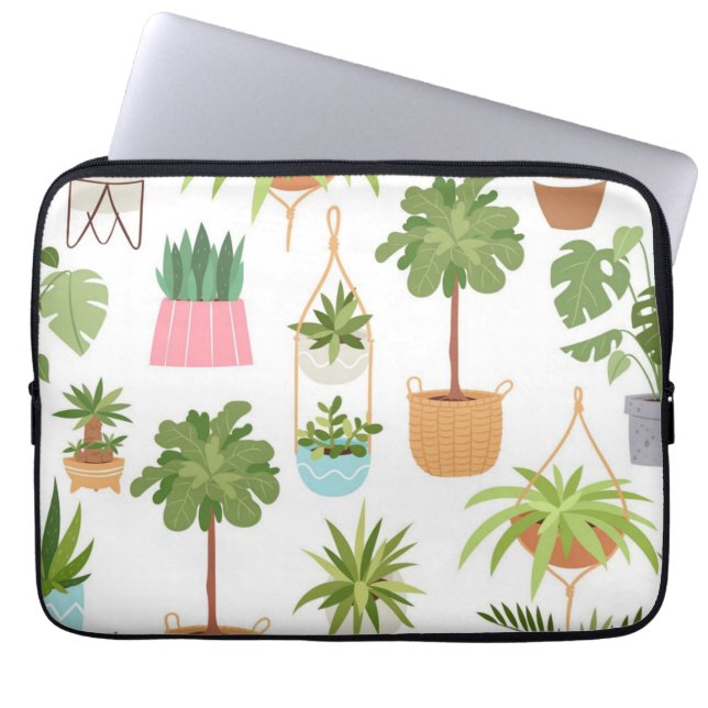 Capa Para Notebook Padrão vegetal (Frente)