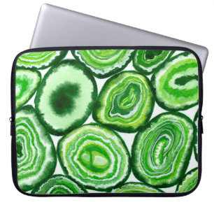 Capa Para Notebook Padrão verde de agata