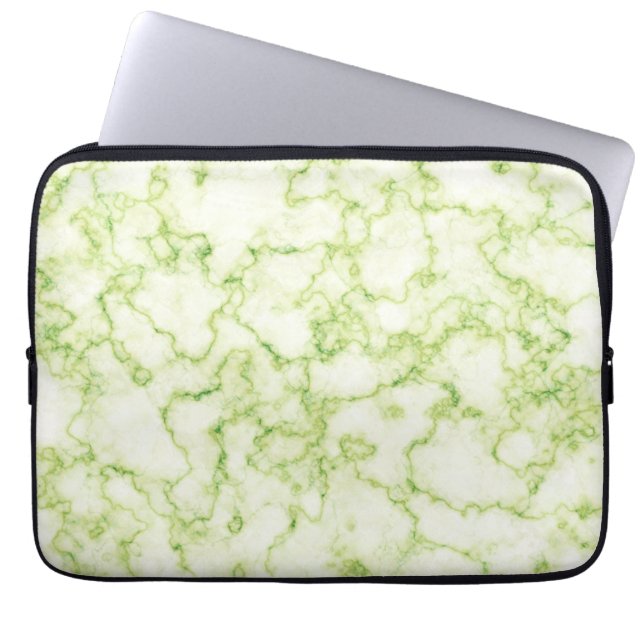 Capa Para Notebook Padrão Verde Marble (Frente)