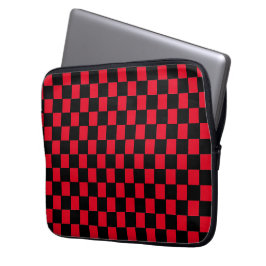 Capa Para Notebook Padrão vermelho e preto