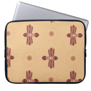 Capa Para Notebook Padrão Vintage Seamless com aves criativas em Sc