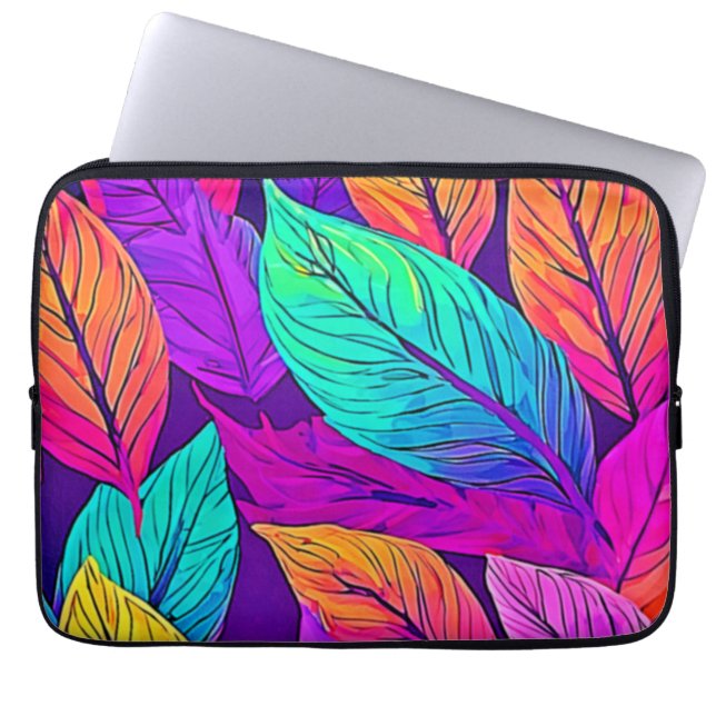 Capa Para Notebook Padrão Vivid Leaf (Frente)