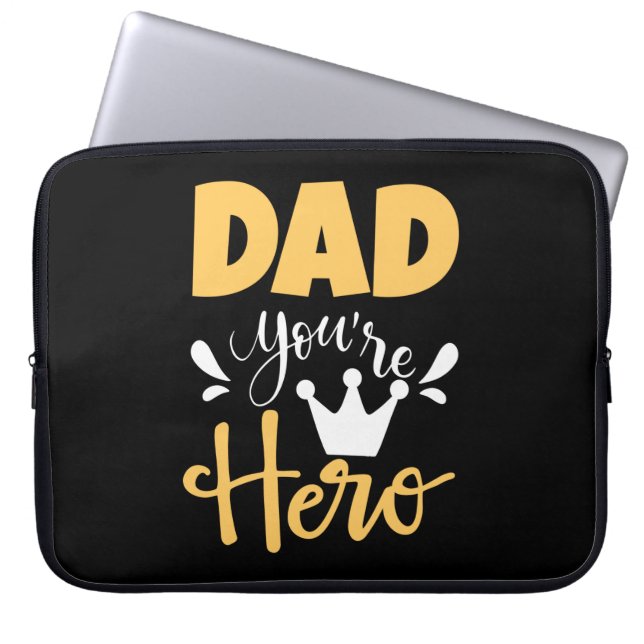 Capa Para Notebook Padre Gift Pai Você É Herói (Frente)