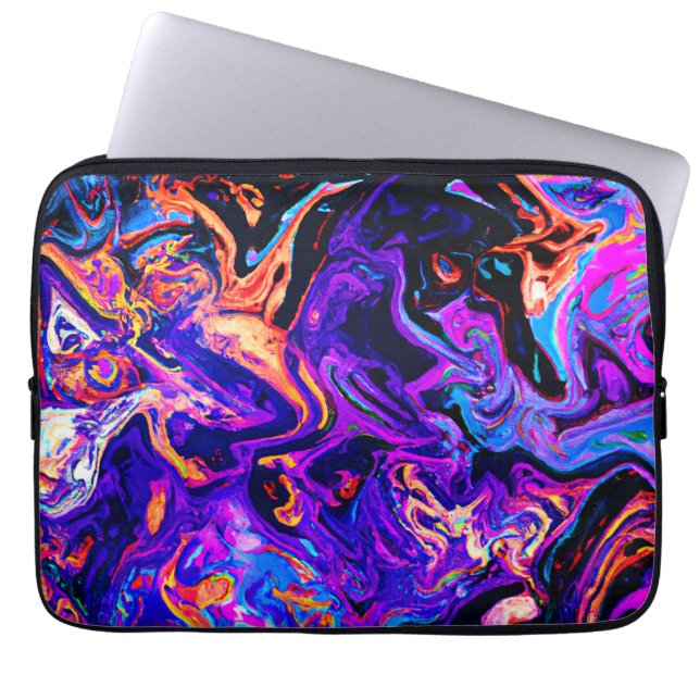 Capa Para Notebook Padrões artísticos coloridos (Frente)