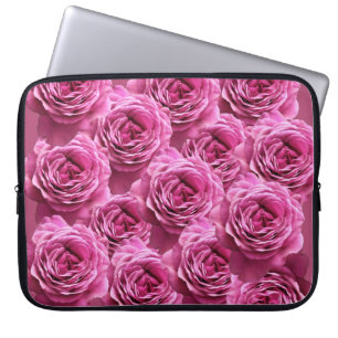 Capa Para Notebook Padrões cor-de-rosa e rosas roxos