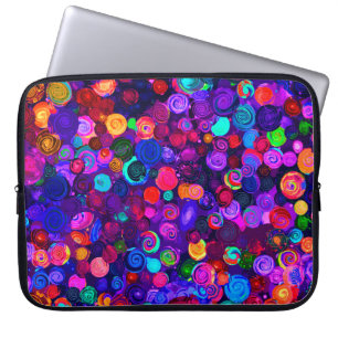 Capa Para Notebook Padrões de cosmos espiral coloridos fofos