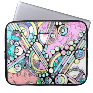 Capa Para Notebook Padrões De Mão E Digitalmente Pintados Artigo 17º