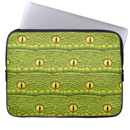 Capa Para Notebook Padrões De Pele E Olhos De Réptil cobra