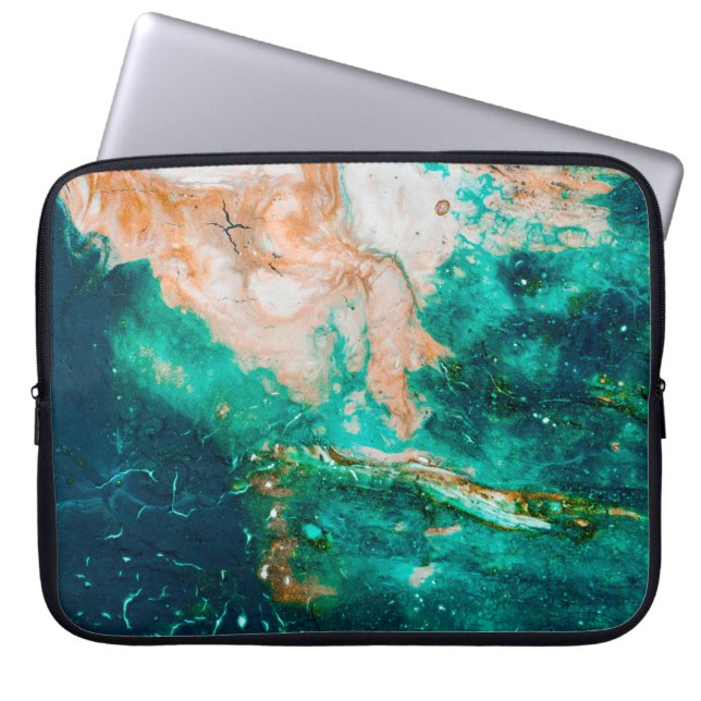 Capa Para Notebook Padrões Fantásticos de abstrato de Cores e Tintas (Frente)