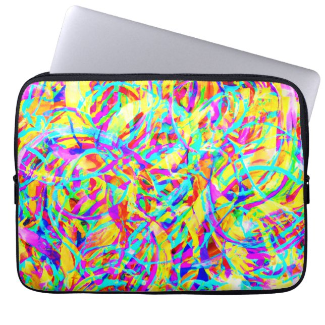 Capa Para Notebook Padrões Neon brilhante (Frente)