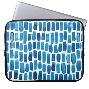 Capa Para Notebook Padrões sem costura com azul d'água
