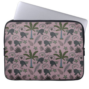 Capa Para Notebook Padrões sem costura Macacos tropicais saltando