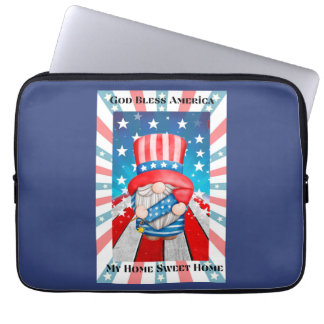 Capa Para Notebook Página inicial do Deus abençoe America Sweet
