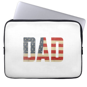 Capa Para Notebook Pai Bandeira Americana Patriótica Ousada Dia dos P