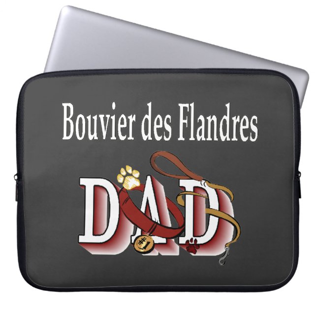 Capa Para Notebook Pai Bouvier des Flandres (Frente)