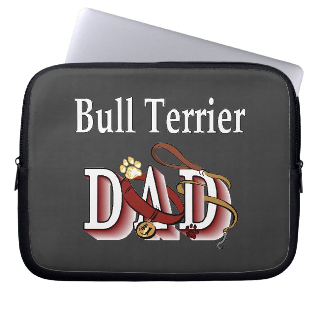 Capa Para Notebook Pai Bull Terrier (Frente)