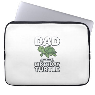 Capa Para Notebook Pai da Tartaruga de Aniversário Design de Pai de T