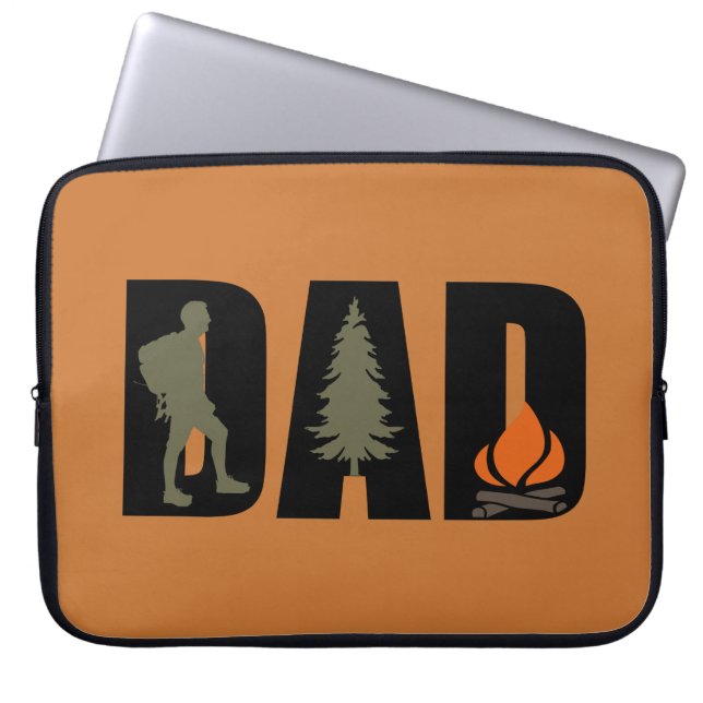 Capa Para Notebook Pai de acampamento ao ar livre (Frente)