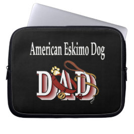 Capa Para Notebook Pai de Cão Eskimo Americano