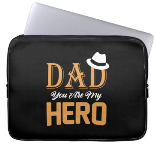 Capa Para Notebook Pai de presentes   Pai Você É Meu Herói