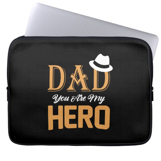Capa Para Notebook Pai de presentes | Pai Você É Meu Herói (Frente)