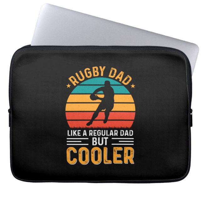 Capa Para Notebook Pai de Rugby (Frente)