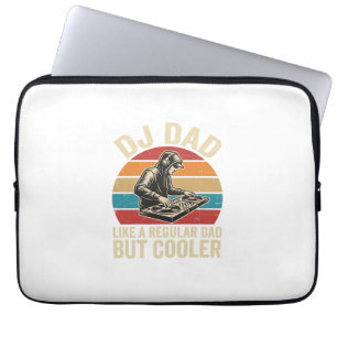 Capa Para Notebook Pai DJ Mas Legal Design Vetor Pôr do Sol Vintage_1