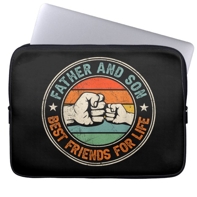 Capa Para Notebook Pai E Filho Melhores Amigos Para A Vida (Frente)