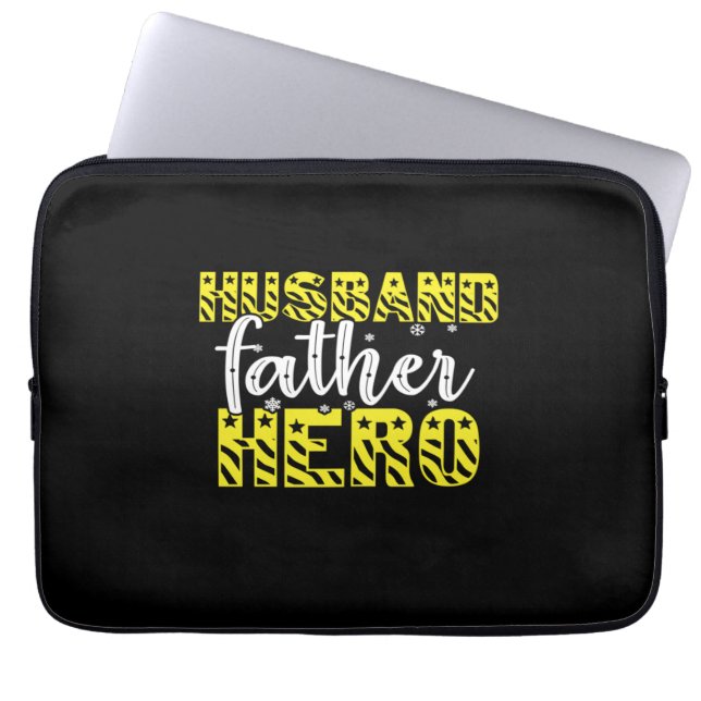 Capa Para Notebook Pai Gift Marido Padre Hero (Frente)