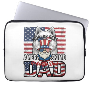 Capa Para Notebook Pai Patriota Gnome Camisa Vintage Vetor Design_1