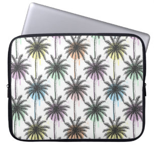 Capa Para Notebook Paint Drop Palm Tree Patterno