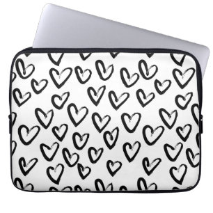 Capa Para Notebook Paint Stroke Heart Pattern