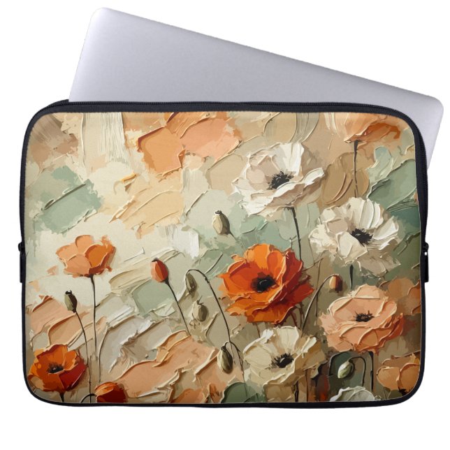 Capa Para Notebook Painterly Bloomscape (Frente)
