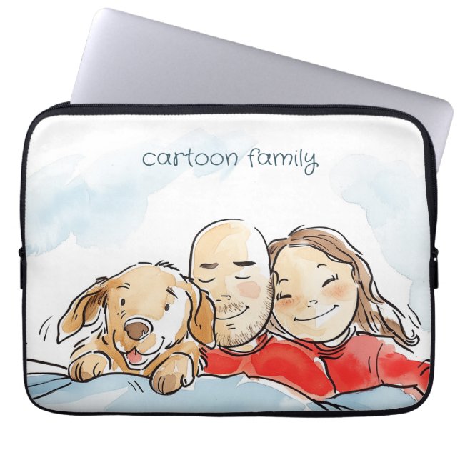 Capa Para Notebook Pais de Cães (Frente)