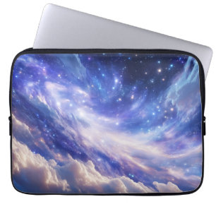 Capa Para Notebook Paisagem Cósmica: Nebulosa Inundada e Noite Estrel